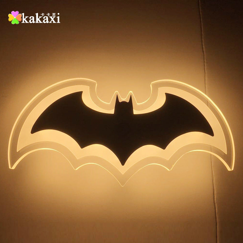 LED Light-Up 3D Bat Wall Decals